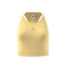 Women Adicolor Classics 3-Stripes Short Tank Top, Yellow, A701_ONE, thumbnail image number 6