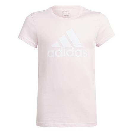Kids Girls Essentials Big Logo Cotton T-Shirt, Pink, A701_ONE, large image number 0