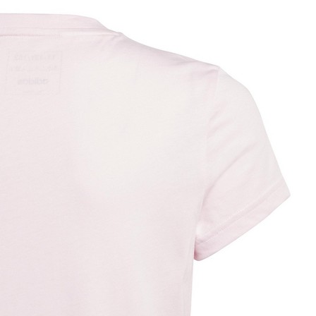 Kids Girls Essentials Big Logo Cotton T-Shirt, Pink, A701_ONE, large image number 4