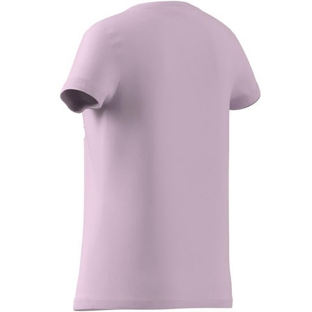 Kids Girls Essentials Big Logo Cotton T-Shirt, Pink, A701_ONE, large image number 8