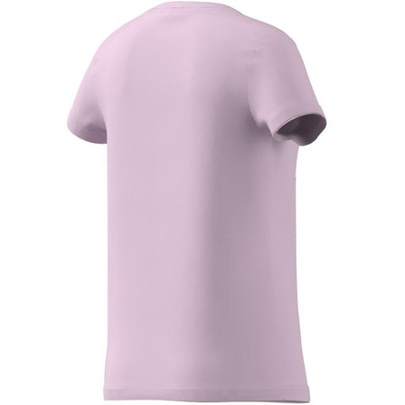 Kids Girls Essentials Big Logo Cotton T-Shirt, Pink, A701_ONE, large image number 9