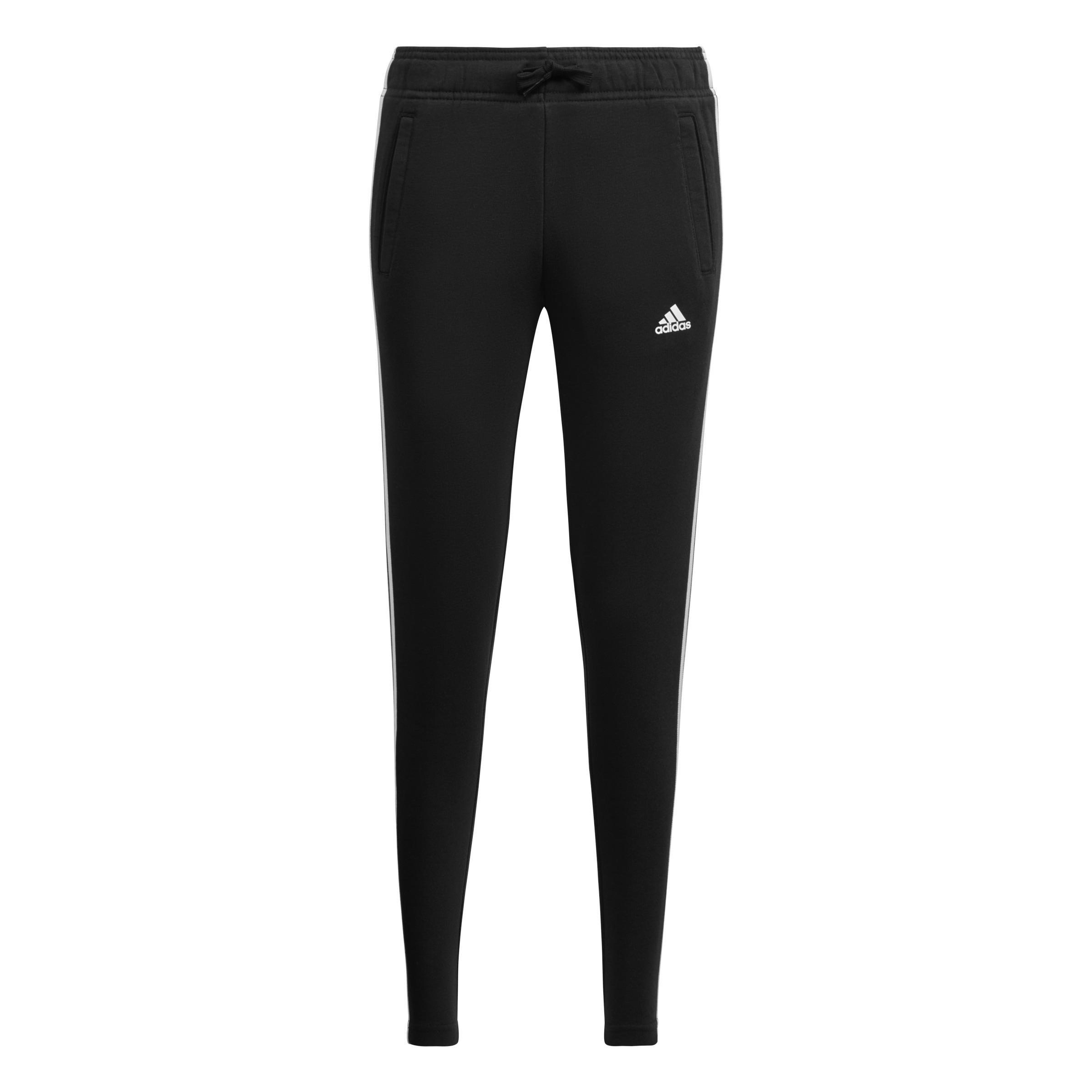 Kids Girls 3-Stripes Joggers, Black, A701_ONE, large image number 0