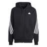 Men Future Icons 3-Stripes Full-Zip Hoodie, Black, A701_ONE, thumbnail image number 4