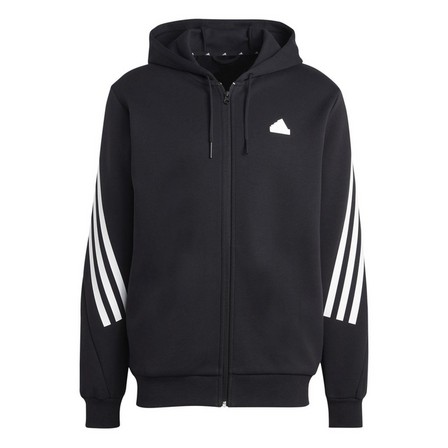 Men Future Icons 3-Stripes Full-Zip Hoodie, Black, A701_ONE, large image number 5