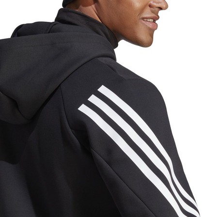 Men Future Icons 3-Stripes Full-Zip Hoodie, Black, A701_ONE, large image number 7