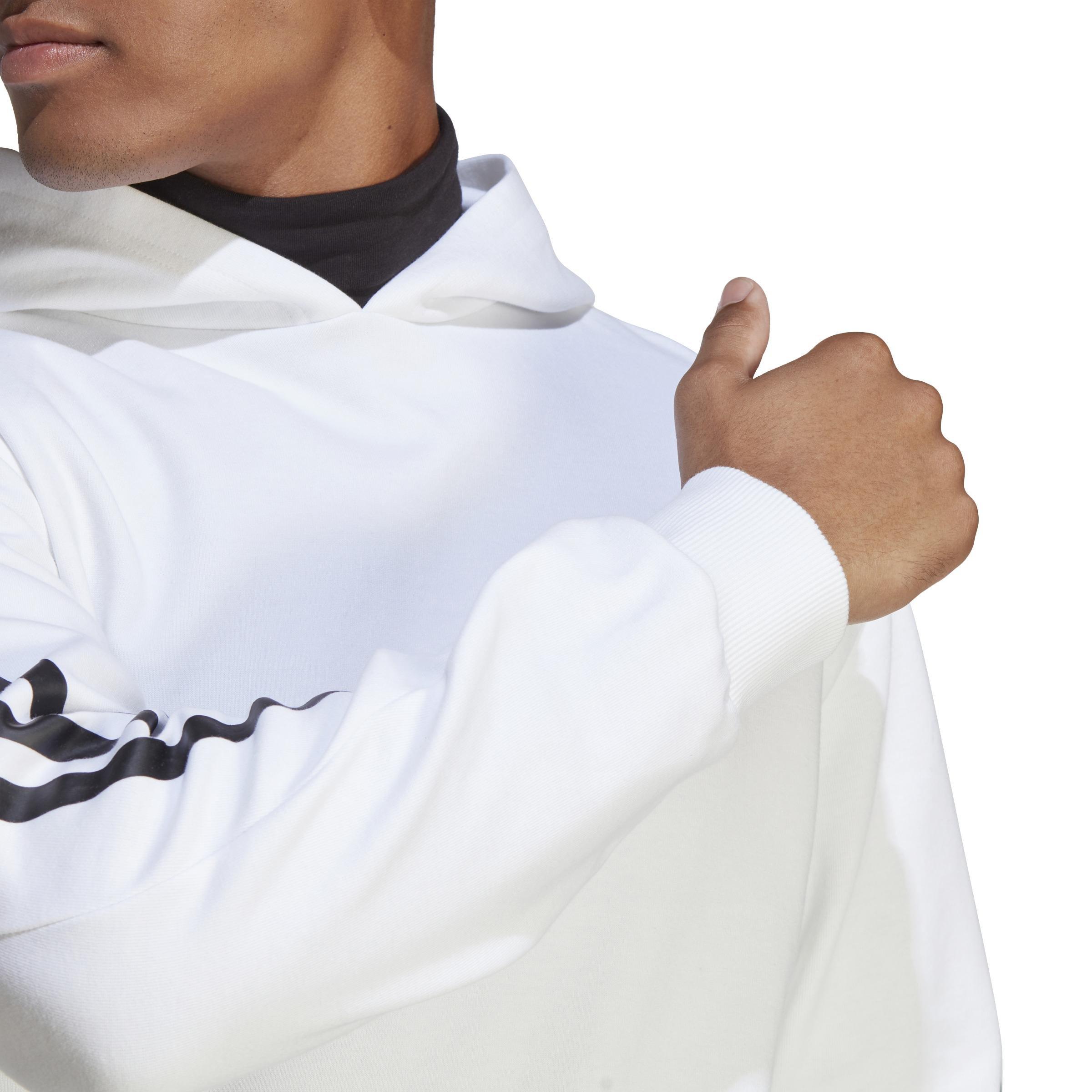 Men Future Icons 3-Stripes Hoodie, White, A701_ONE, large image number 5