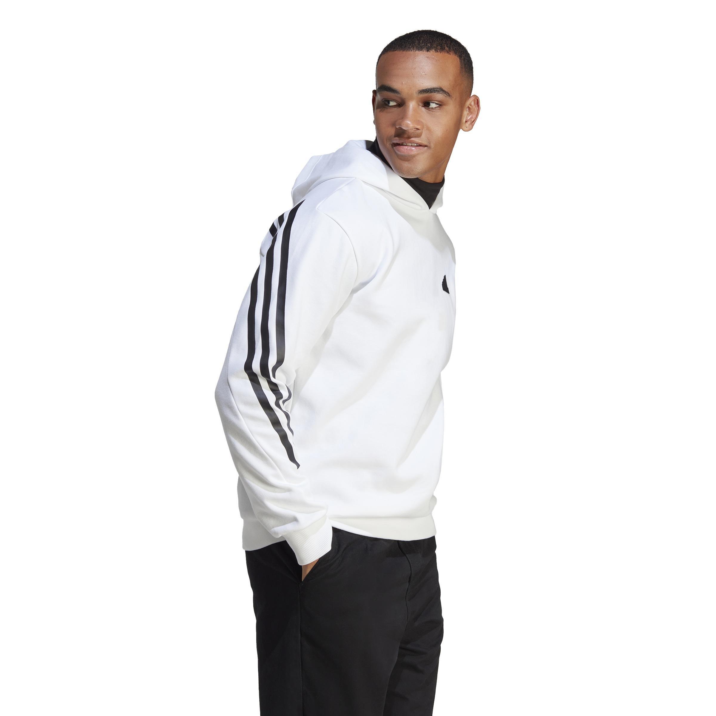 Men Future Icons 3-Stripes Hoodie, White, A701_ONE, large image number 7