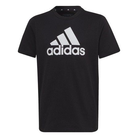 Unisex Kids Essentials Big Logo Cotton T-Shirt, Black, A701_ONE, large image number 0