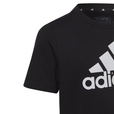 Unisex Kids Essentials Big Logo Cotton T-Shirt, Black, A701_ONE, large image number 1