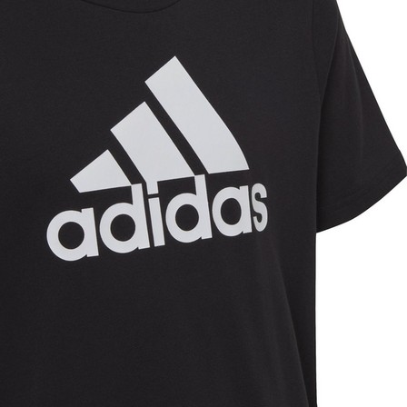 Unisex Kids Essentials Big Logo Cotton T-Shirt, Black, A701_ONE, large image number 5
