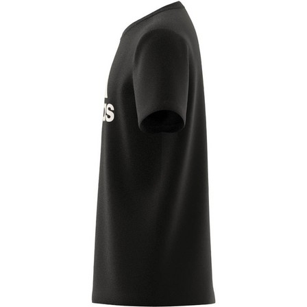 Unisex Kids Essentials Big Logo Cotton T-Shirt, Black, A701_ONE, large image number 7