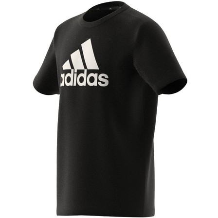 Unisex Kids Essentials Big Logo Cotton T-Shirt, Black, A701_ONE, large image number 9