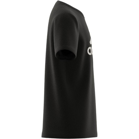 Unisex Kids Essentials Big Logo Cotton T-Shirt, Black, A701_ONE, large image number 10