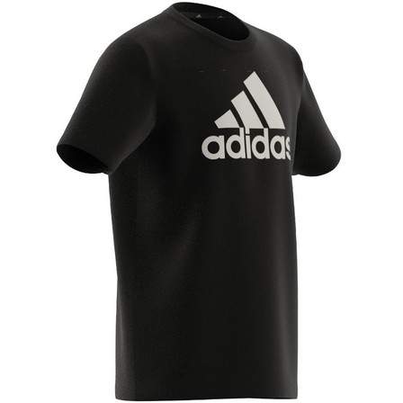 Unisex Kids Essentials Big Logo Cotton T-Shirt, Black, A701_ONE, large image number 12