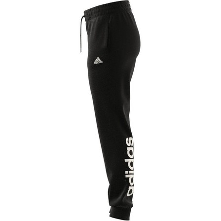 Women Essentials Linear French Terry Cuffed Joggers, Black, A701_ONE, large image number 7