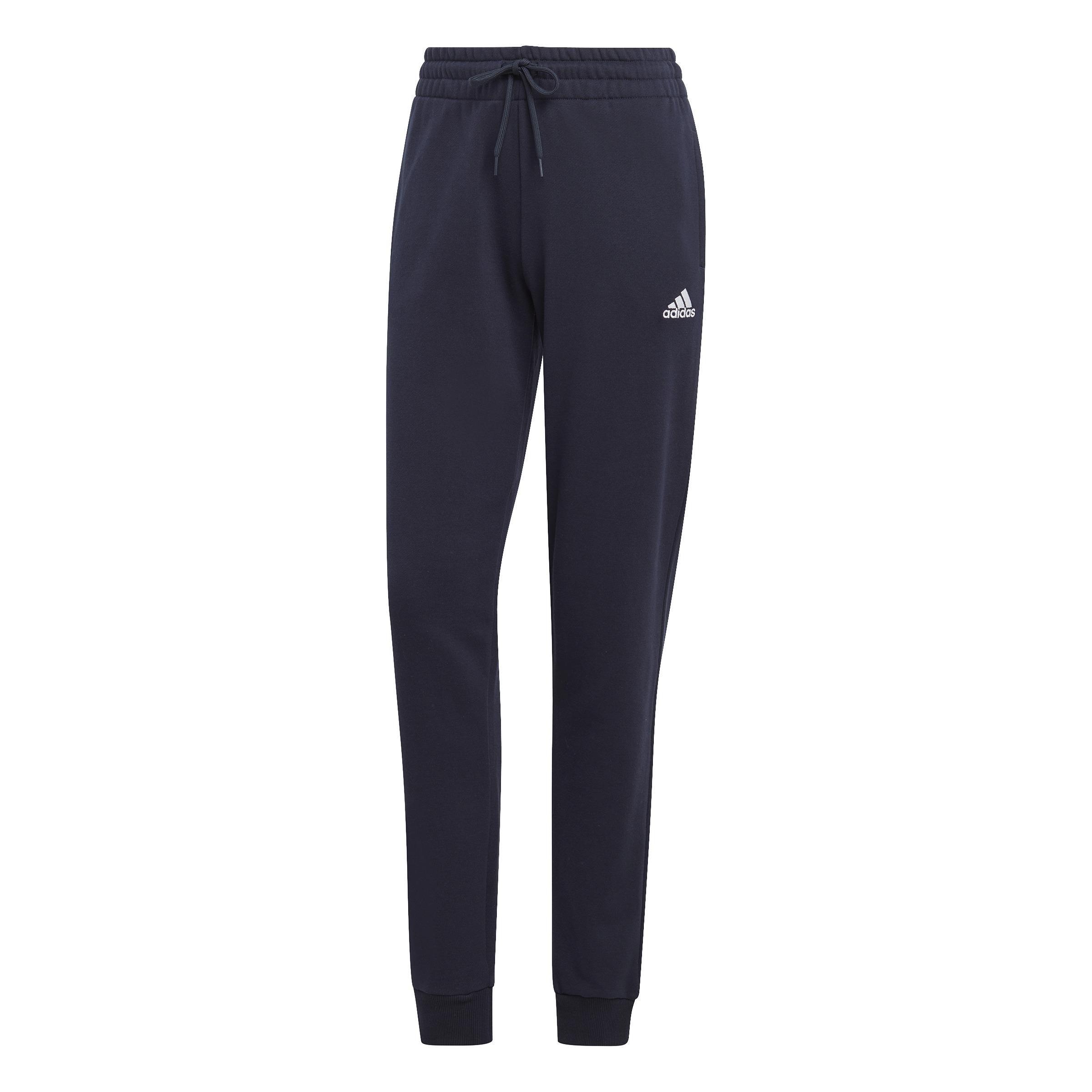 Women Essentials Linear French Terry Cuffed Joggers Blue adidas