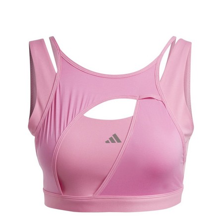 Women Powerimpact Luxe Medium-Support Bra, Pink, A701_ONE, large image number 6