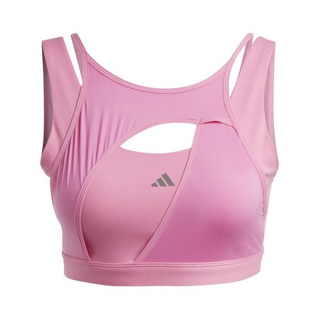Women Powerimpact Luxe Medium-Support Bra, Pink, A701_ONE, large image number 9