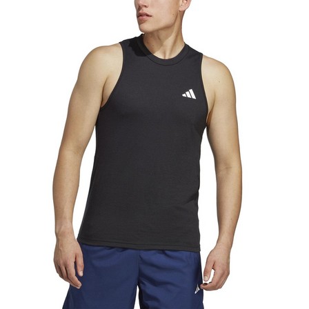 Men Essentials Feelready Training Tank Top, Black, A701_ONE, large image number 4