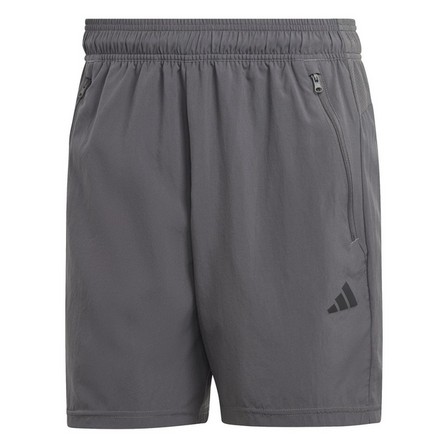 Men Train Essentials Woven Training Shorts, Grey, A701_ONE, large image number 0