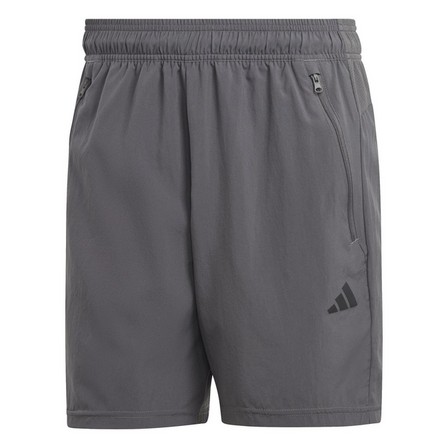 Men Train Essentials Woven Training Shorts, Grey, A701_ONE, large image number 1