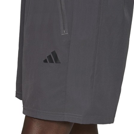 Men Train Essentials Woven Training Shorts, Grey, A701_ONE, large image number 4