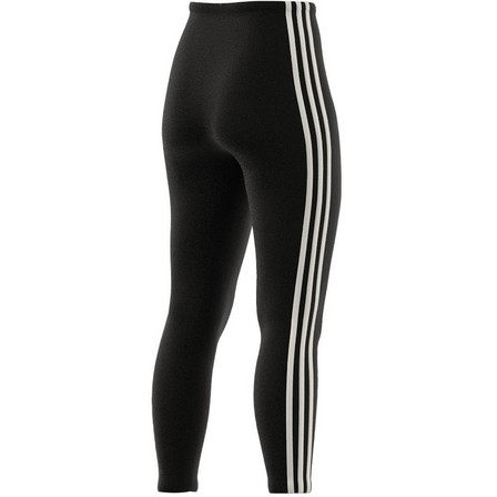 Women Essentials 3-Stripes High-Waisted Single Jersey Leggings, Black, A701_ONE, large image number 7