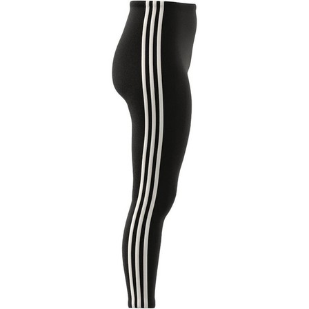 Women Essentials 3-Stripes High-Waisted Single Jersey Leggings, Black, A701_ONE, large image number 14