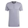 Men Aeroknit Yoga Base Seamless Training T-Shirt, Grey, A701_ONE, thumbnail image number 2