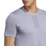 Men Aeroknit Yoga Base Seamless Training T-Shirt, Grey, A701_ONE, thumbnail image number 7