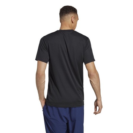 Train Essentials Training T-Shirt black Male Adult, A701_ONE, large image number 5