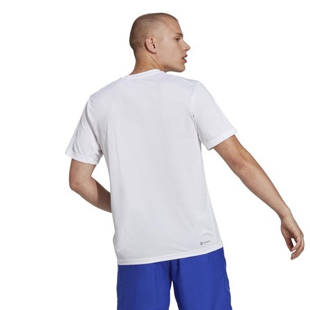 Men Train Essentials Training T-Shirt, White, A701_ONE, large image number 3
