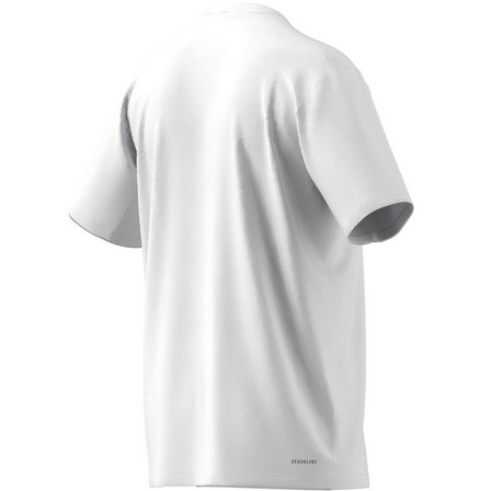 Men Train Essentials Training T-Shirt, White, A701_ONE, large image number 8