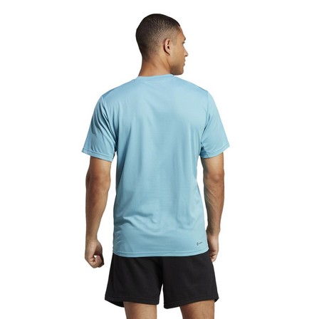 Men Train Essentials Training T-Shirt, Blue, A701_ONE, large image number 5