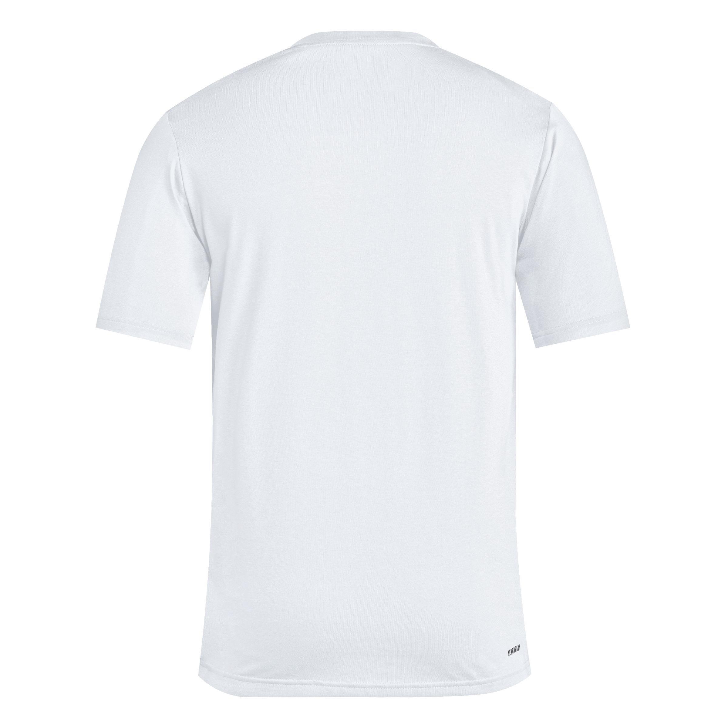 Train Essentials Feelready Training T-Shirt, White, A701_ONE, large image number 2