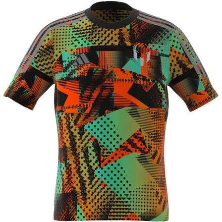 Kids Unisex Messi Graphic Training Jersey, Multicolour, A701_ONE, large image number 7