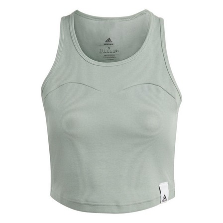 Women Lounge Rib Tank Top, Green, A701_ONE, large image number 11