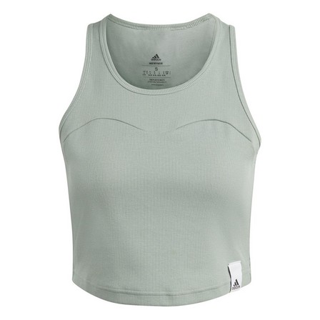 Women Lounge Rib Tank Top, Green, A701_ONE, large image number 15