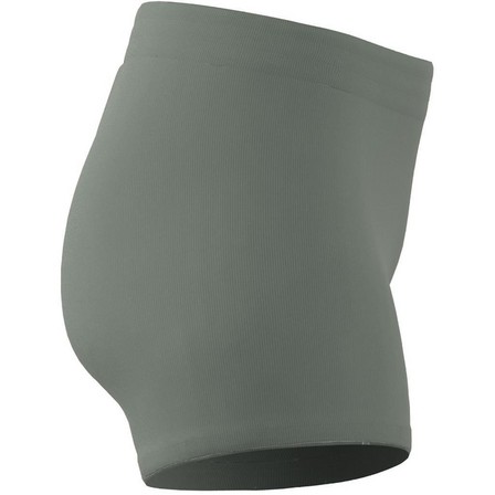 Women Lounge Rib Booty Shorts, Green, A701_ONE, large image number 4