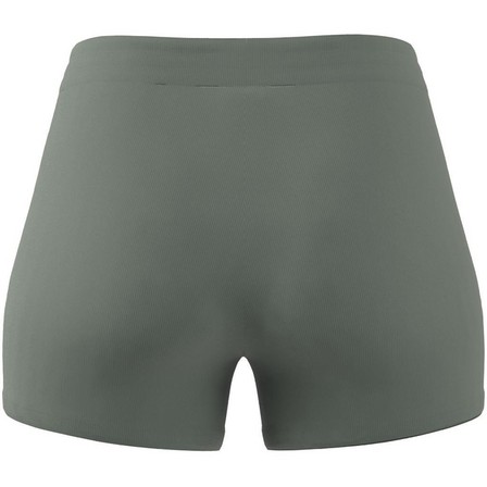 Women Lounge Rib Booty Shorts, Green, A701_ONE, large image number 5