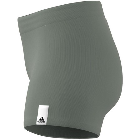 Women Lounge Rib Booty Shorts, Green, A701_ONE, large image number 6