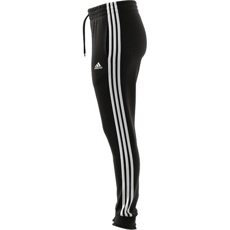 Women Essentials 3-Stripes French Terry Cuffed Joggers, Black, A701_ONE, large image number 6