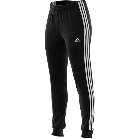 Women Essentials 3-Stripes French Terry Cuffed Joggers, Black, A701_ONE, large image number 11