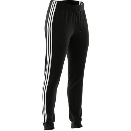 Women Essentials 3-Stripes French Terry Cuffed Joggers, Black, A701_ONE, large image number 16