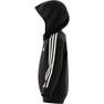 Kids Unisex Essentials 3-Stripes Zip Hooded Jacket, Black, A701_ONE, thumbnail image number 11