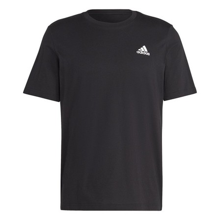 Men Essentials Single Jersey Embroidered Small Logo T-Shirt, Black, A701_ONE, large image number 2