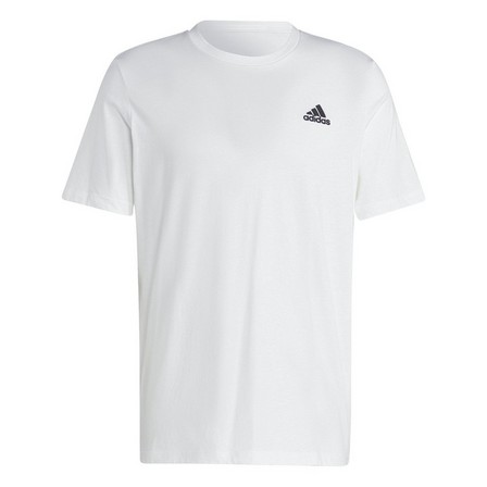 Men Essentials Single Jersey Embroidered Small Logo T-Shirt, White, A701_ONE, large image number 2