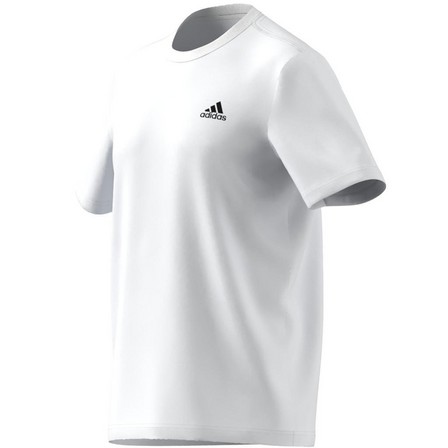 Men Essentials Single Jersey Embroidered Small Logo T-Shirt, White, A701_ONE, large image number 7