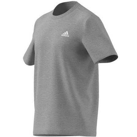Men Essentials Single Jersey Embroidered Small Logo T-Shirt, Grey, A701_ONE, large image number 15