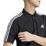 Men Essentials Pique Embroidered 3-Stripes Polo Shirt, Black, A701_ONE, thumbnail image number 4